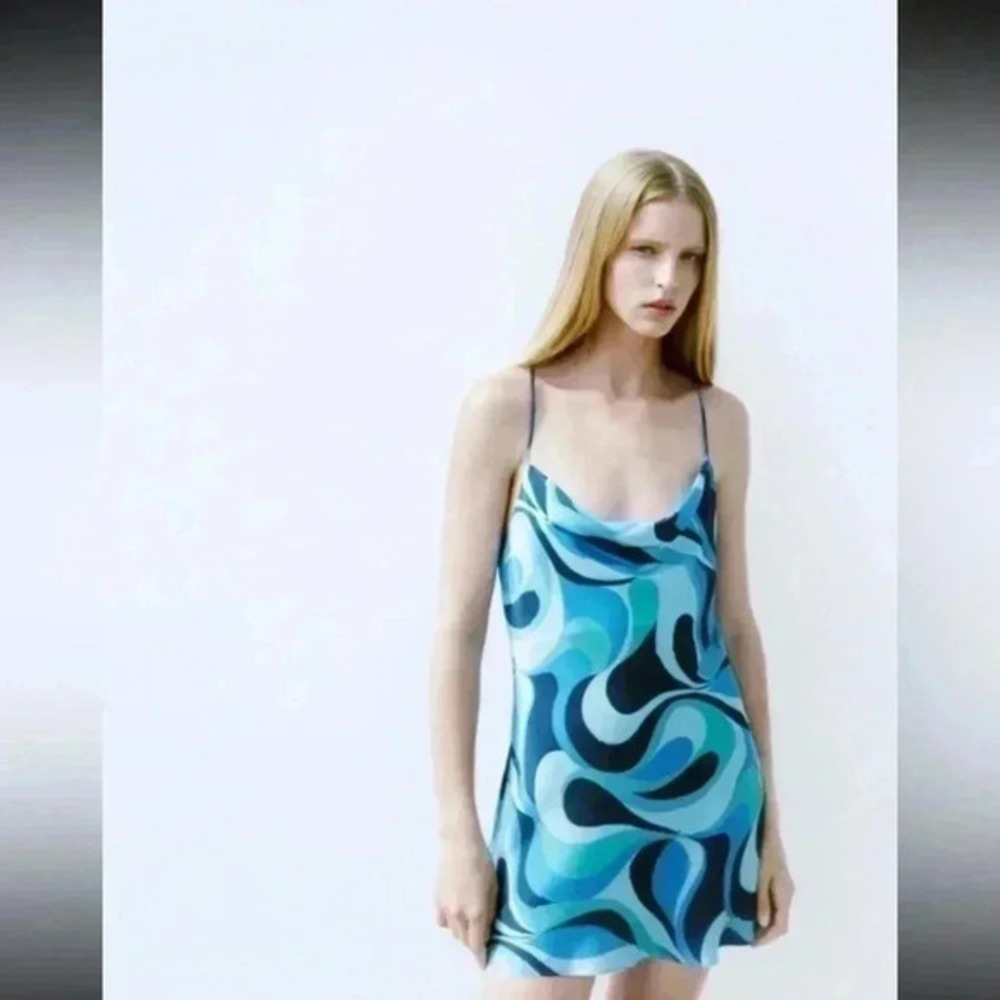 Colourful Blue dress​​​​​​​​​​​​